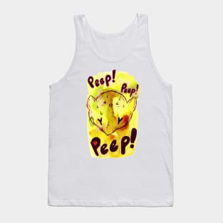 Peep! Peep! Chick Watercolor Tank Top